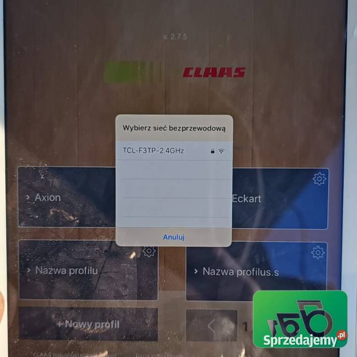 System pompowania opon CLAAS CTIC Claas AXION wielkopolskie Wilkowo