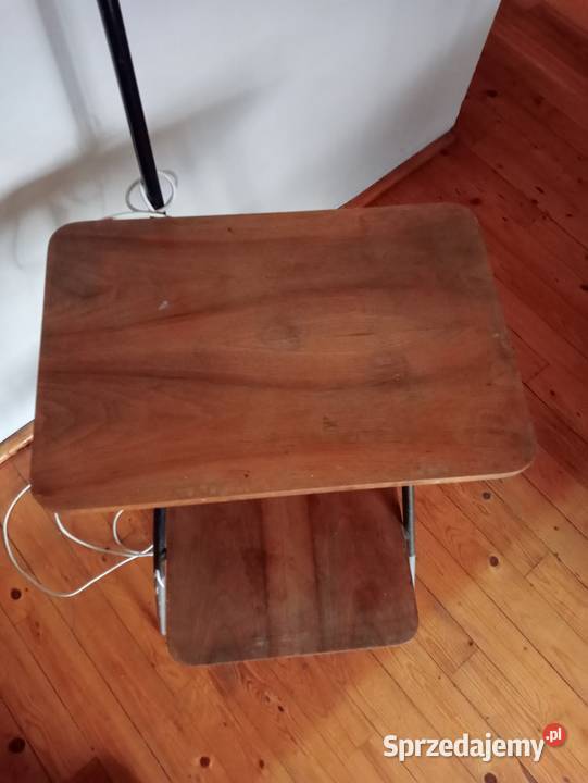 Stolik Vintage z lampą Lata 60 oryginał Jaworzno sprzedam
