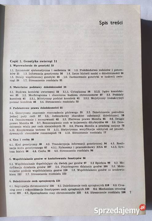 GENETYKA ZWIERZĄT i METODY HODOWLANE Maciejowski podlaskie Hajnówka