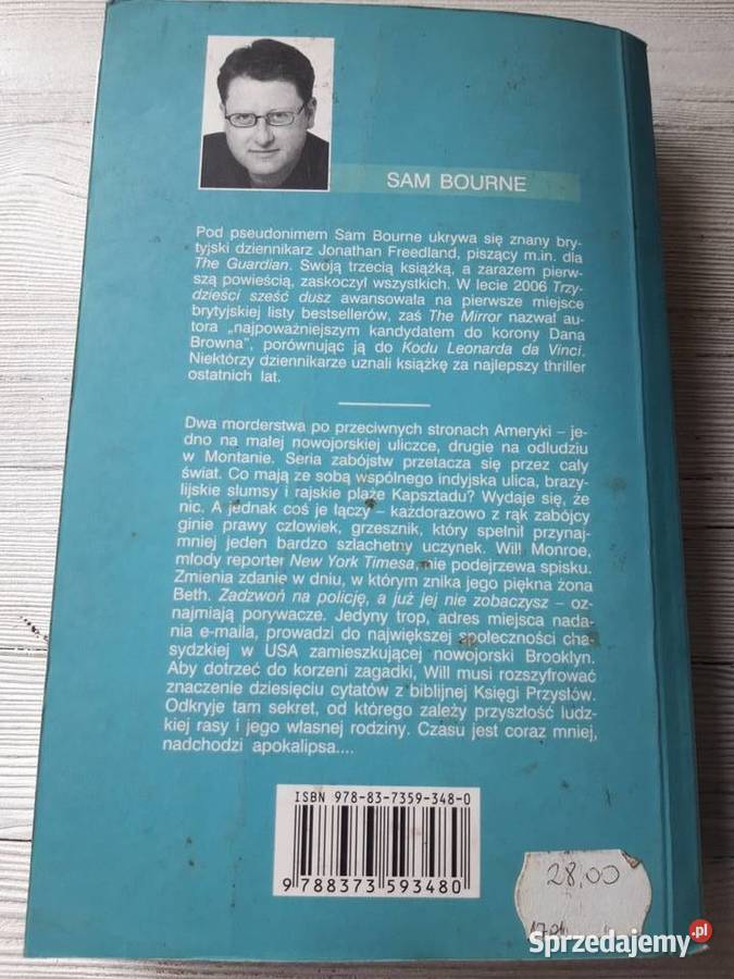 Trzydzieści sześć dusz Sam Bourne 2007 Bielsko-Biała