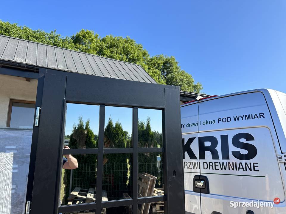 Drzwi drewniane RĘKI Angielskie Czarne CAŁA Warszawa