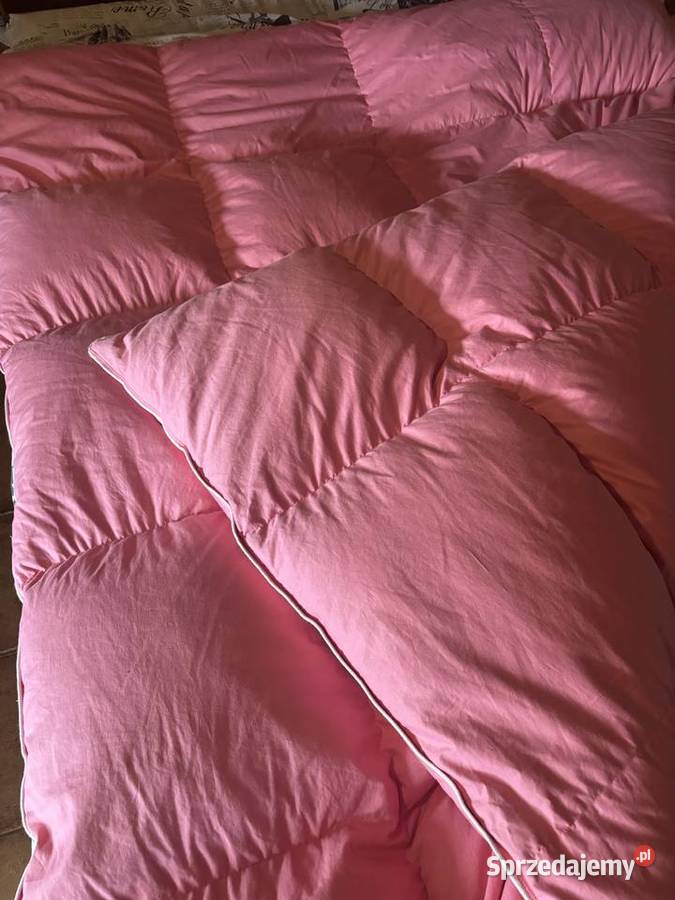 Kołdra z gęsiego puchu ciepła ręcznie szyta Kołdry Bytom