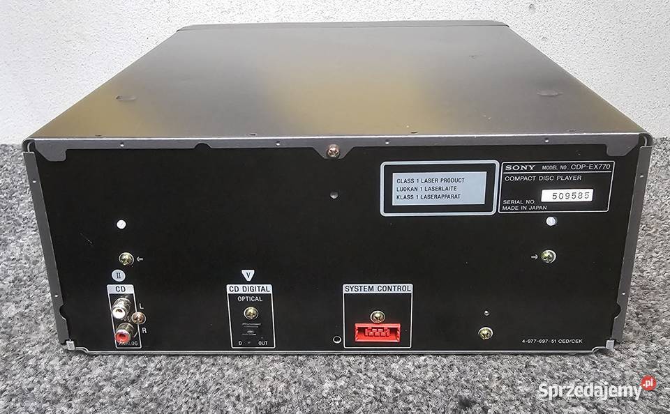 Odtwarzacz CD zmieniarka SONY CDPEX770 Sprawna