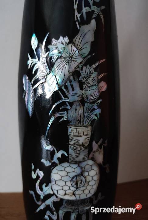 wazon z laki antyk inkrustowany masą perłową świętokrzyskie Kielce