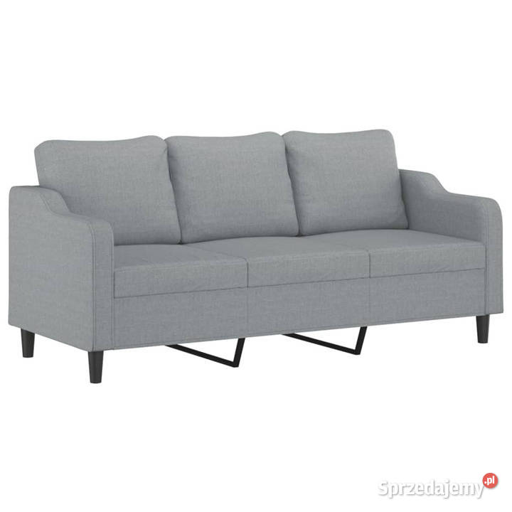 3osobowa sofa z podnóżkiem jasnoszara 180 Warszawa