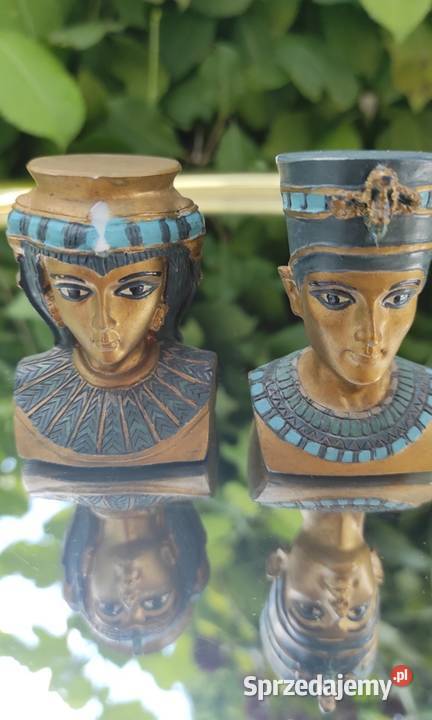 Popiersia Nefertitifigurki kolekcjonerskie łódzkie