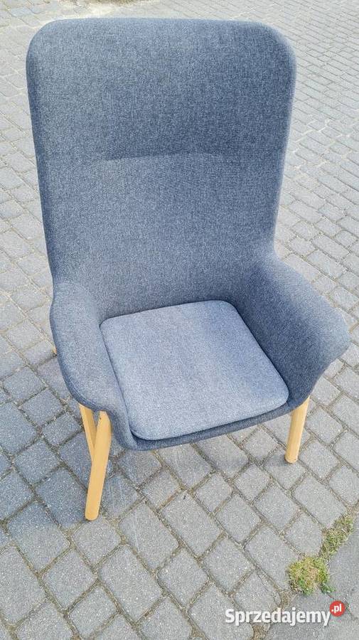Fotel wysoki Ikea Vedbo wzorowy stan Lublin sprzedam