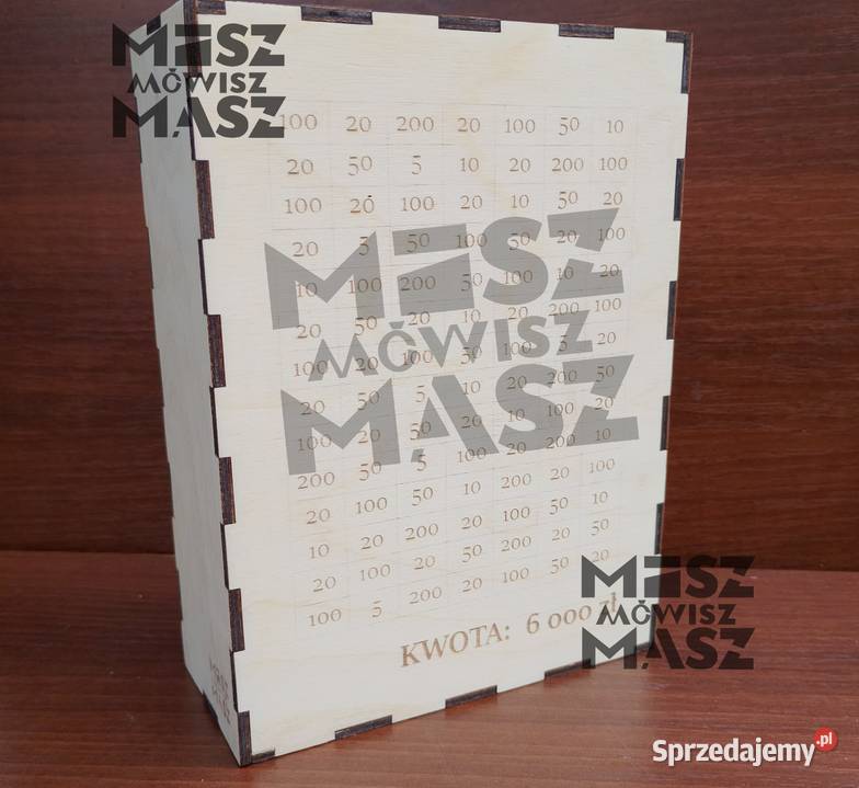 Skarbonka wykreślanka na dowolny cel i wybraną Racot