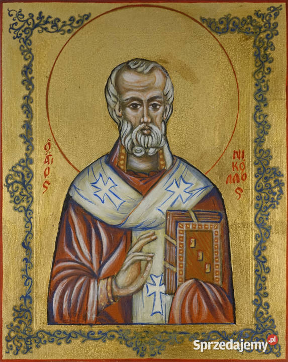 Ikona Pisana Święty Józef z Jezusem Szczecin
