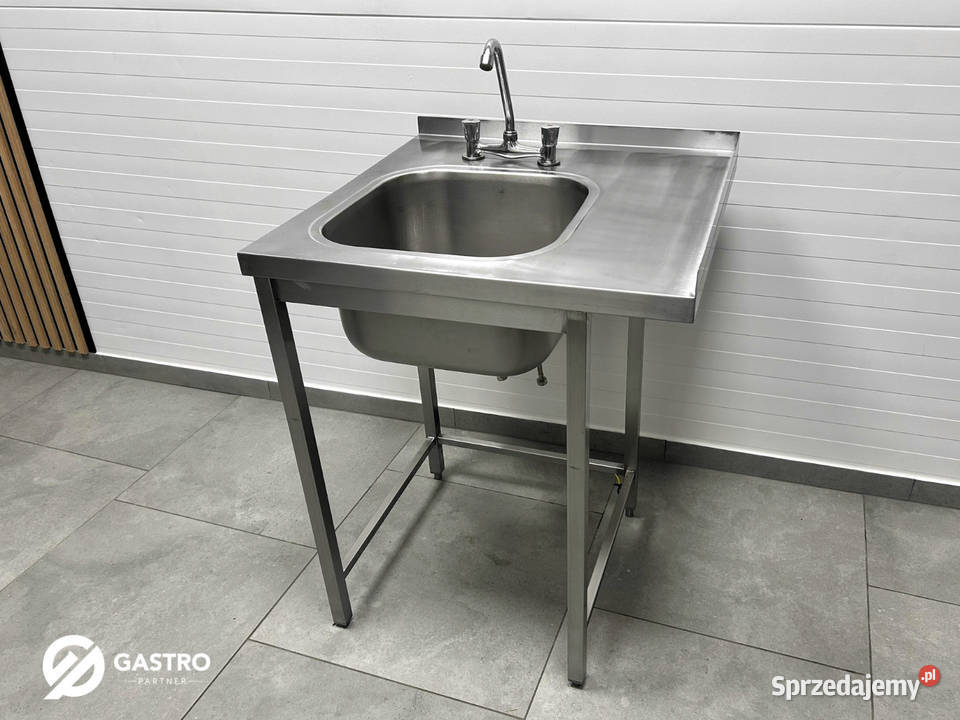 Zlew gastronomiczny narożny 70x70x85 bateria Ostrów Wielkopolski