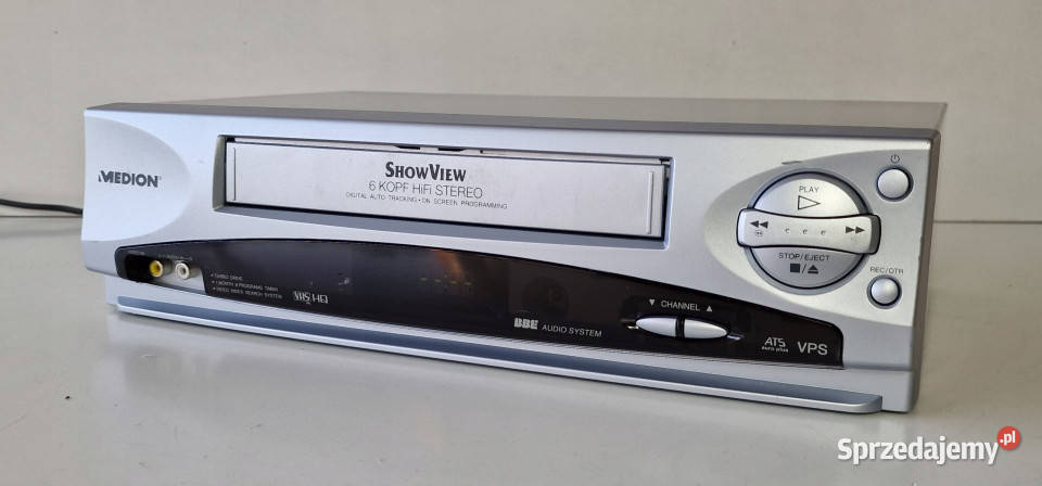 Video VHS magnetowid dvd Medion 6head stereo Międzychód
