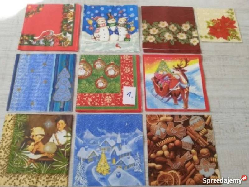 10 3 jesień zima 40 zestawów serwetki do sprzedam