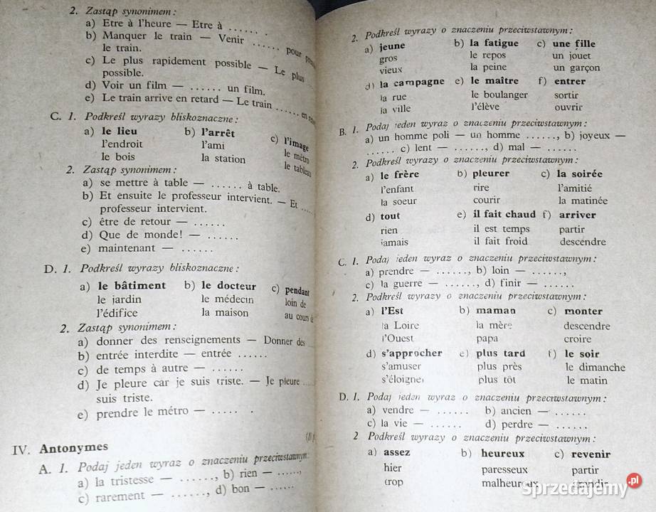 Testy w języku francuskim Jan Duliniec Pozostałe Chełm