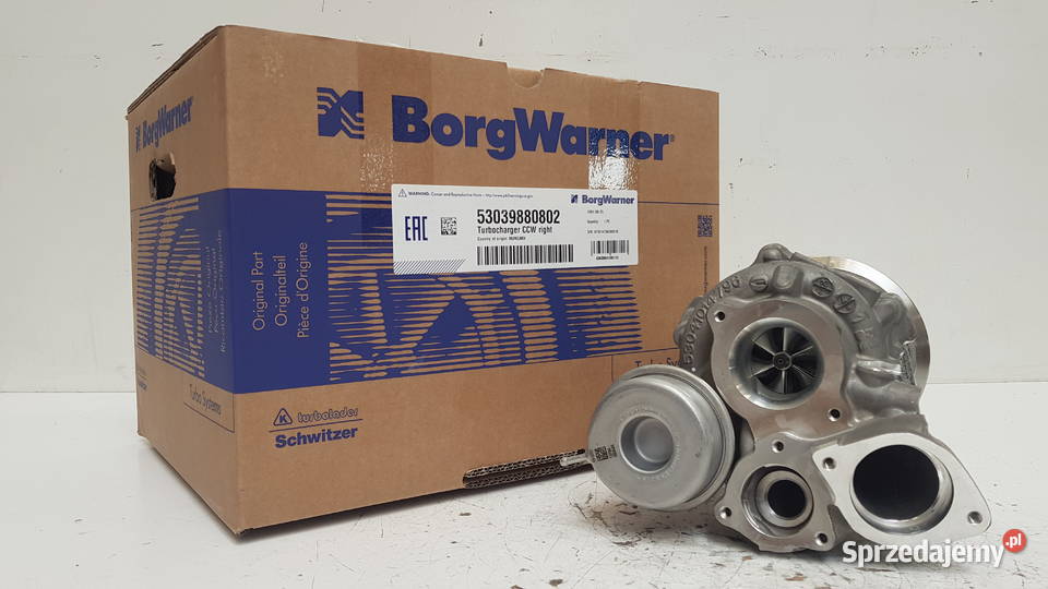 Nowa turbosprężarka BorgWarner KKK 53039880802 sprzedam