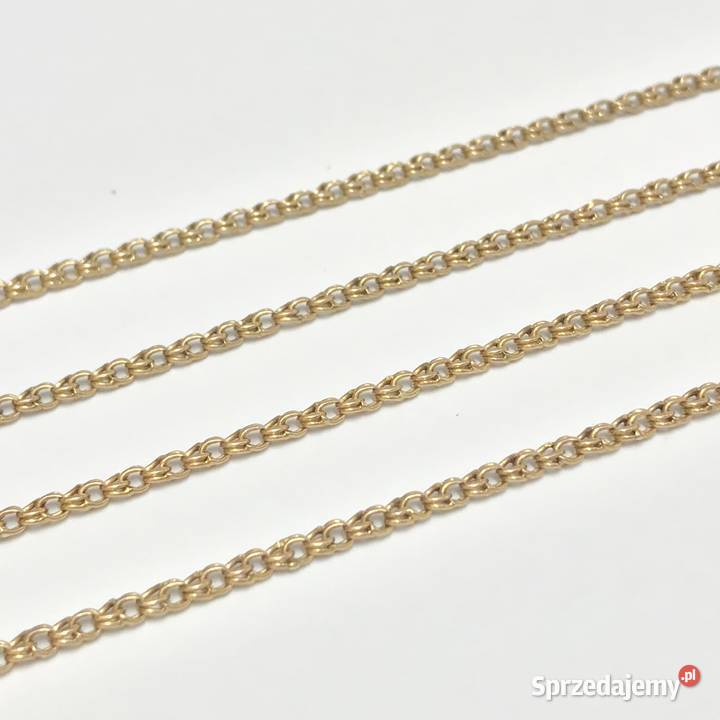 Złoty ŁAŃCUSZEK damski 585 14K GARIBALDI 46 CUD mazowieckie