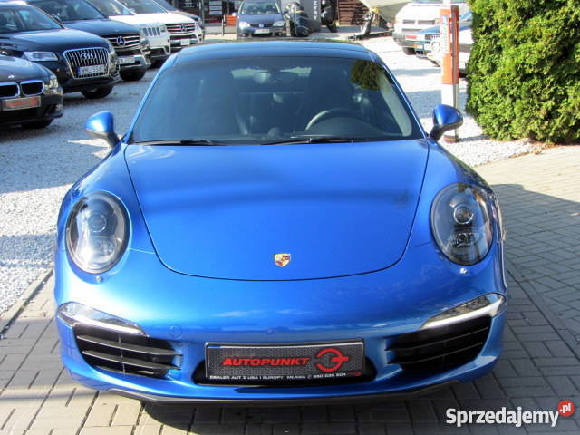 Porsche niebieski reflektory ksenonowe Mława