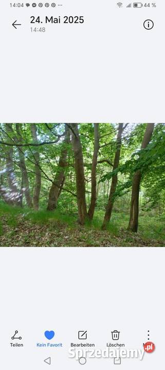 Parlino Dzialka 1500 mq z linia brzegowa jeziora asfalt zachodniopomorskie sprzedam