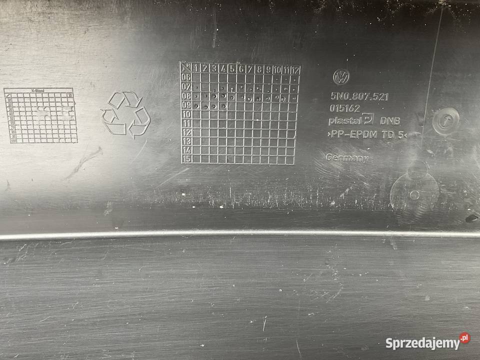 VW TIGUAN 5N 0714 Dokładka Zderzak Tył PDC osobowe Pleszew sprzedam
