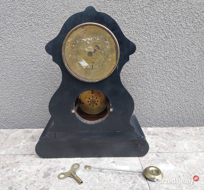 Stary zegar kominkowy francuski chodzik antyk pomorskie Tczew