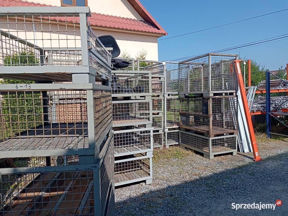 kosz paletowy paleta stalowa osiatkowanagiterbox Brzesko