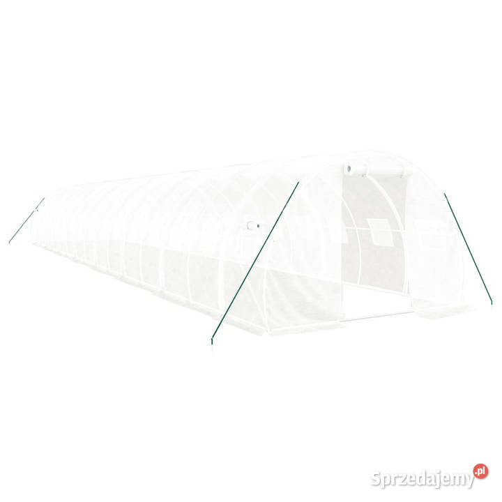 Szklarnia ze stalową ramą biała 48 m 16x3x2 m Warszawa