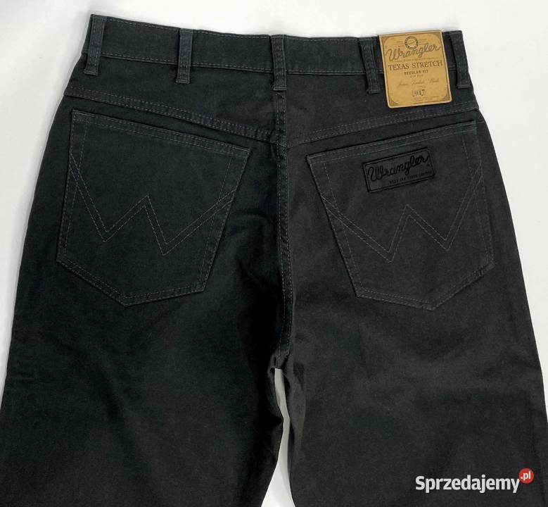 Spodnie męskie Wrangler Texas Stretch Navy Grey szary/srebrny Pisz sprzedam