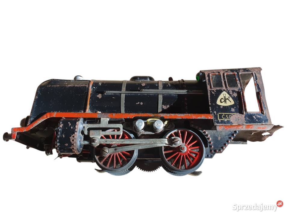 Stara zabawka lokomotywa Chemoplast lata 50 Cieszyn
