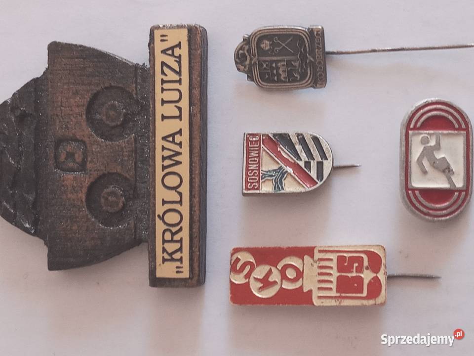 ZESTAW 3 4 PRZYPINKI Szczecinek