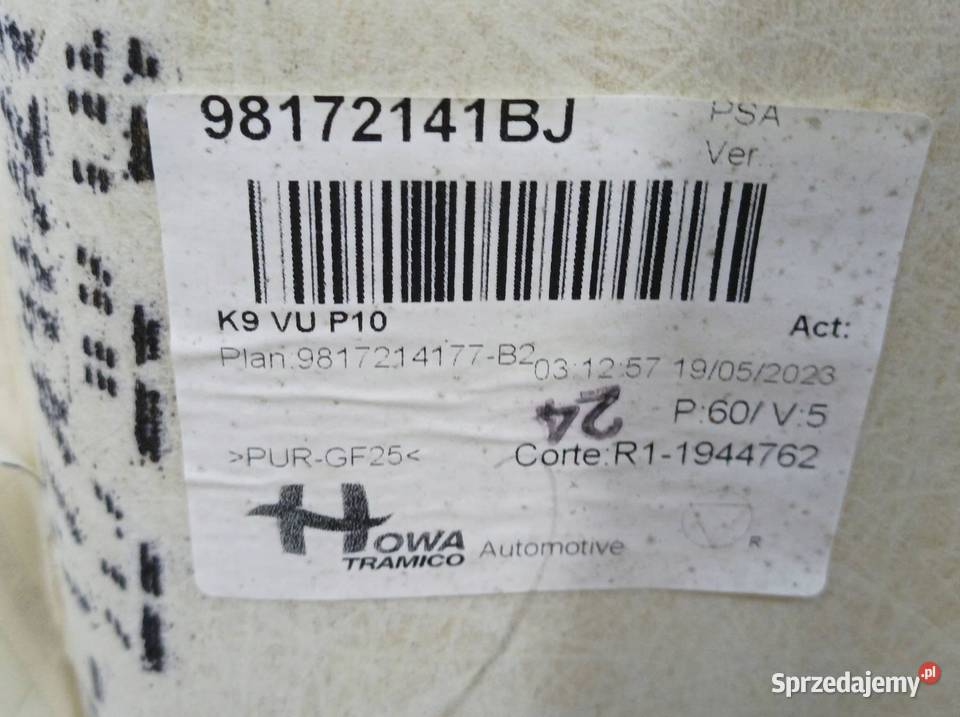 PODSUFITKA PODBITKA SUFIT KABINY Toyota Proace świętokrzyskie