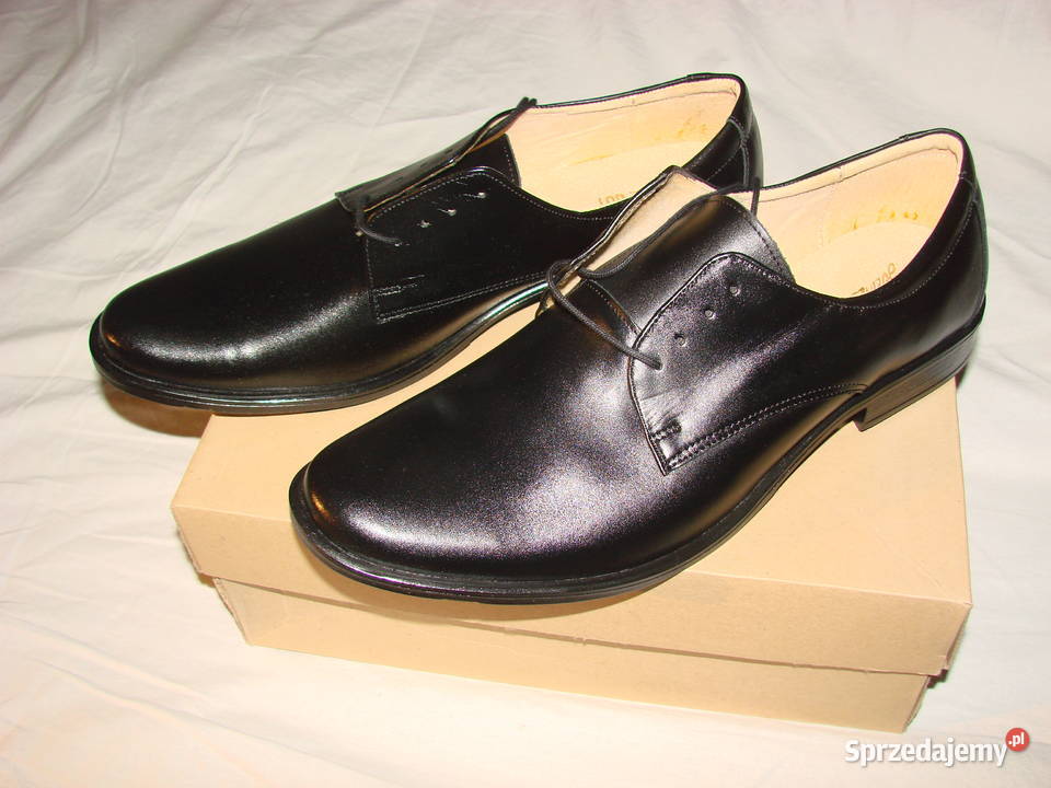 GlanzBut pułbuty męskie czarne służbowe 45 Pruszcz Gdański