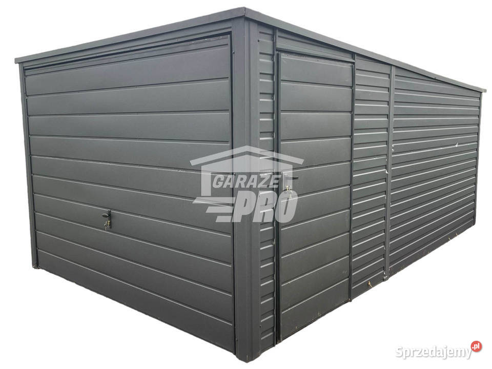 Garaż blaszany 3x5m Brama uchylna drzwi Antracyt 377zł/m2 Jelenia Góra