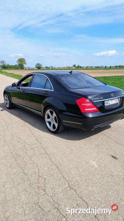 Mercedes S klasa czarny Motoryzacja lubelskie Łuków