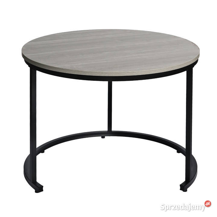Nowoczesne stoliki kawowe okrągłe zestaw 2w1 Poznań