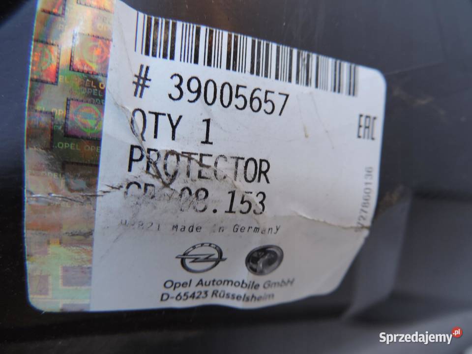 OPEL ADAM NADKOLE PRZEDNIE LEWE NOWE 39005657 kujawsko-pomorskie