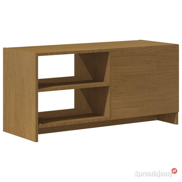 Szafka pod TV miodowy brąz 80x31x39 drewno Dom i Ogród Warszawa