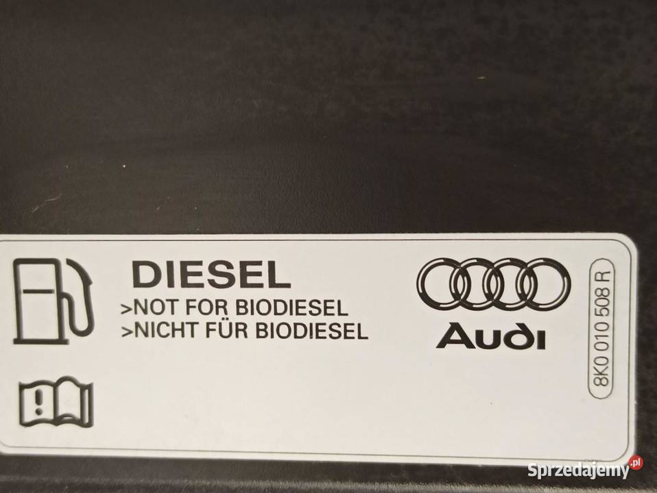 AUDI A4 B8 KLAPKA WLEWU Y9B LY9B 8K0809999A