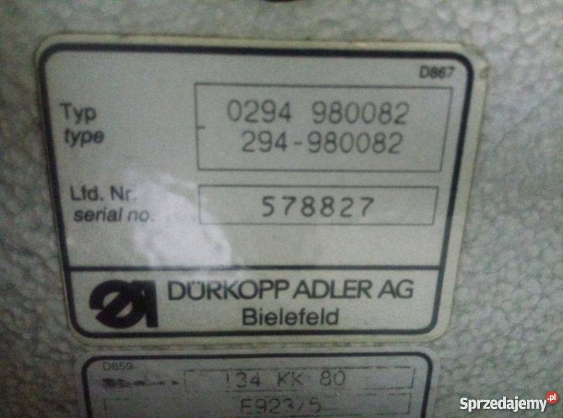 Dwuigłówka Durkopp Adler 294 wyłą igły Tapicerka