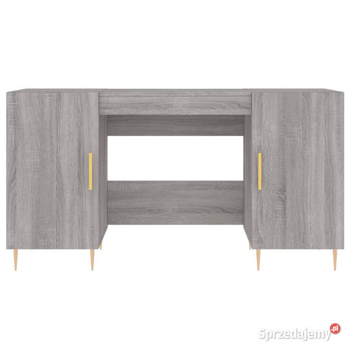Biurko szary dąb sonoma 140x50x75 materiał Warszawa