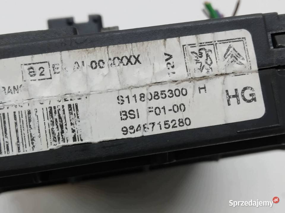 SKRZYNKA BSI 9648715280 F01 S118085300 Peugeot
