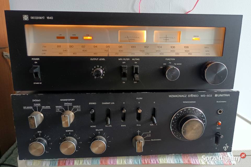 Unitra WS 503 Tuner Ekspert 1640 Sanyo 611 LU Tychy