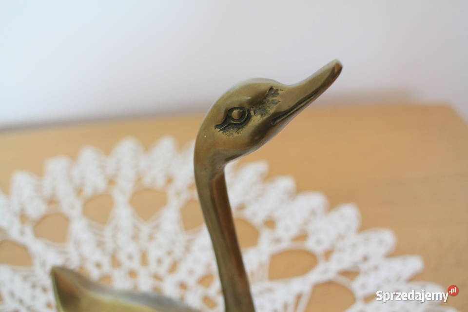 Mosiężna kaczka piękna figurka Pszczyna sprzedam