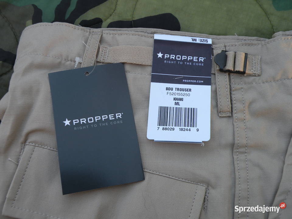 Spodnie BDU Khaki PROPPER medium long cotton Wrocław