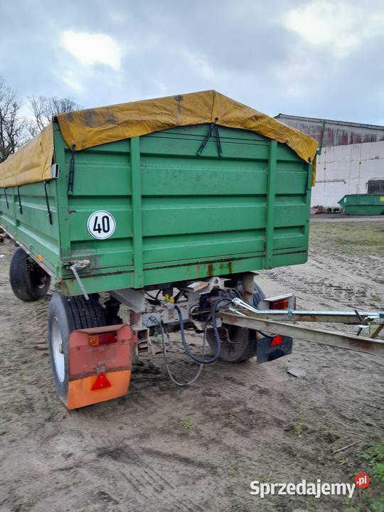 Przyczepa rolnicza Ifa Hw8011 wywrotka na boki Wąwelno