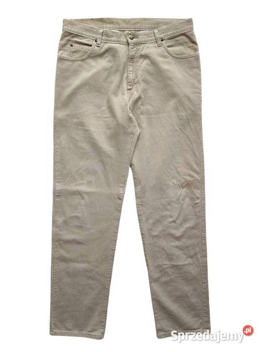 7204 LEE beżowe bawełniane sztruksy 50 M