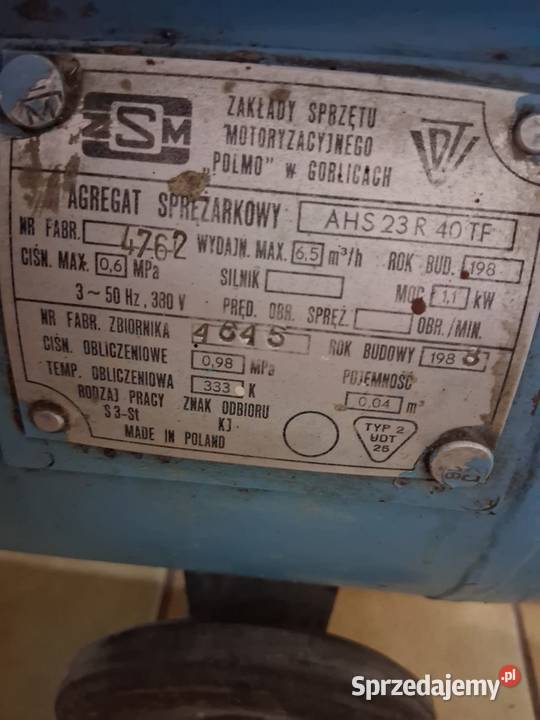 Agregat sprężarkowy POLMO AHS 23 R 40 TF Kraków