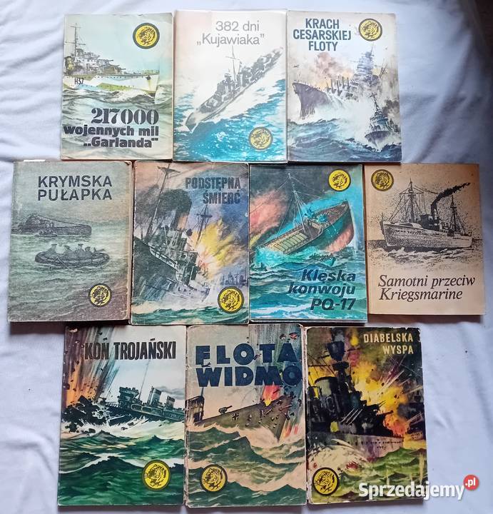 Zestaw 10 ksiażeczek z serii Żółty Tygrys z lat wielkopolskie Koźminek sprzedam