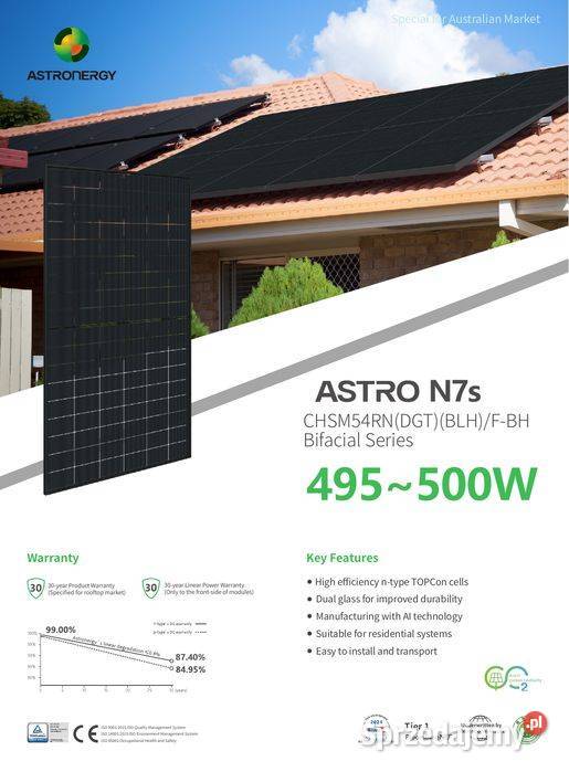 PALETA 36 ASTRONERGY 500W N7 CHSM54RNDGTBLHFBH