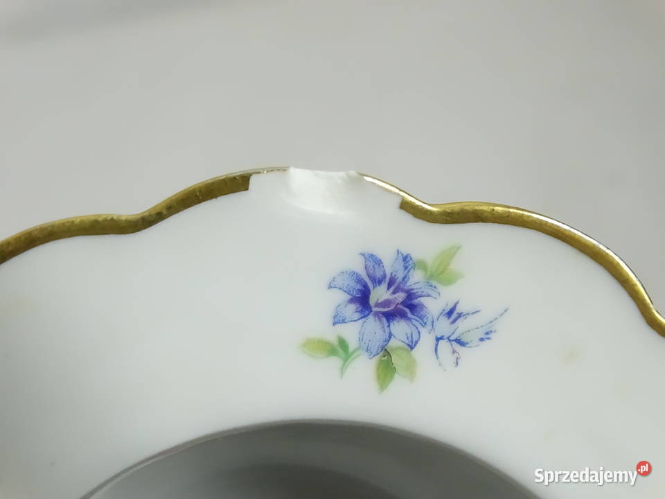 Porcelainowy koszyczek miseczka z uchem Bavaria lubelskie Biłgoraj