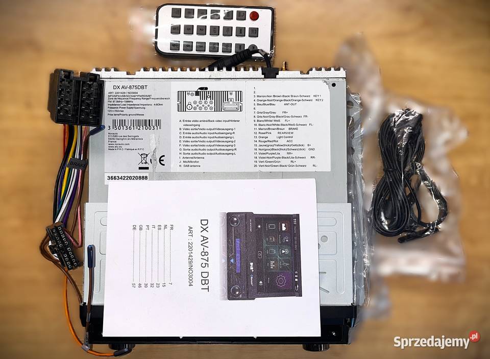 Radio 1DIN Norauto DX AV875 DBT 7 Ekran dotykowy Szydłowiec