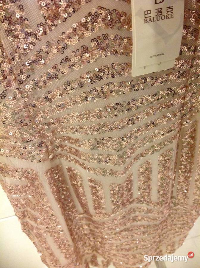 Sukienka Cekinowa Mini Damska BALUOKE XSS NOWA lubuskie Nowa Sól